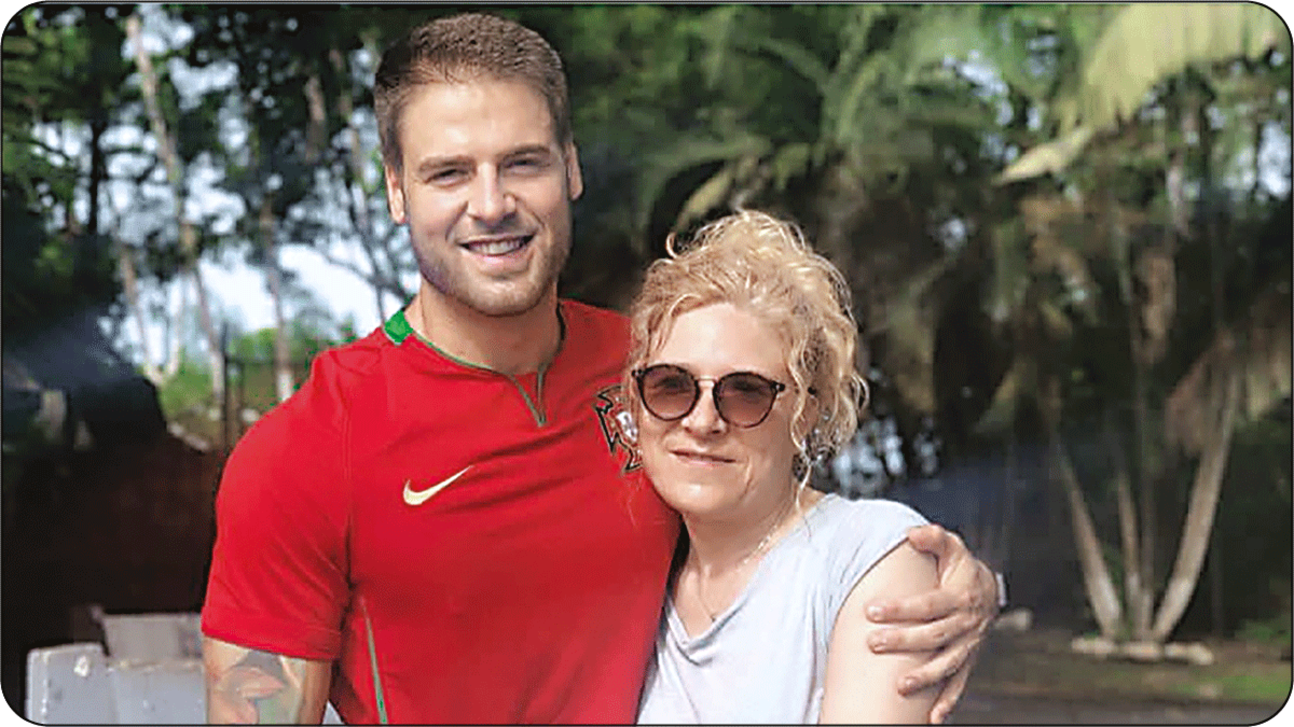 Jorge Losa y su mamá