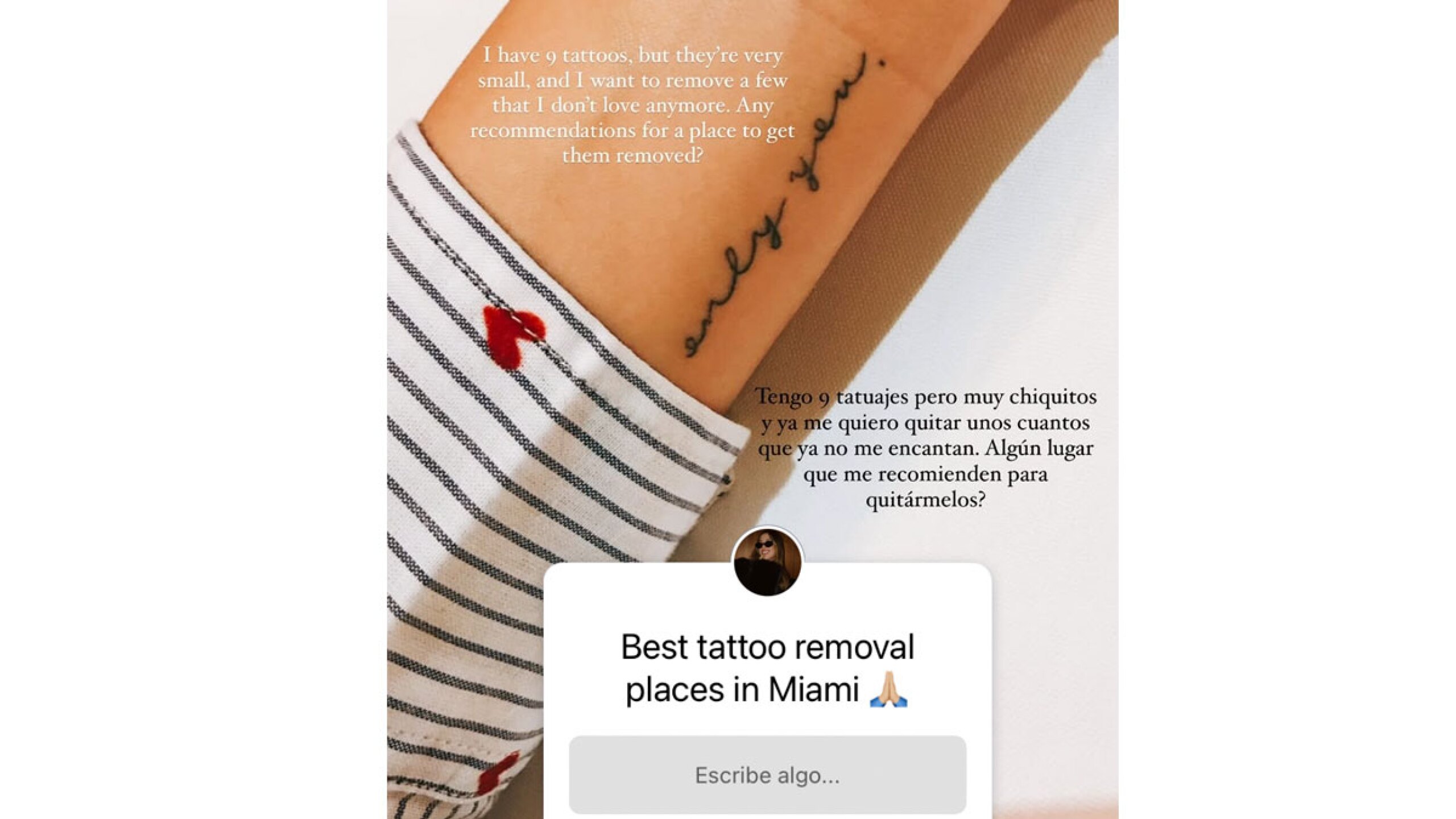 Tatuajes de Michelle Salas