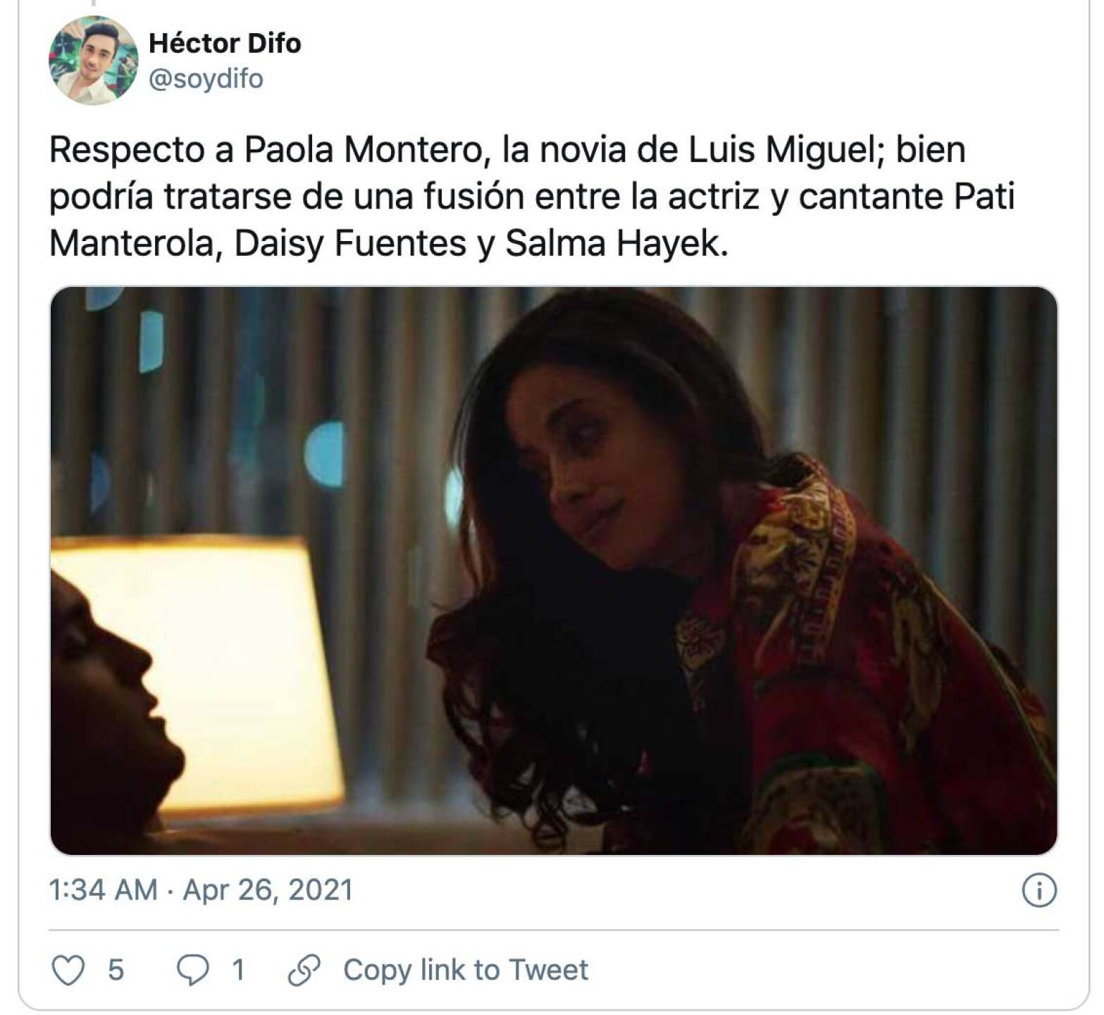 paty manterola luis miguel serie mensaje comunicado paola fátima molina