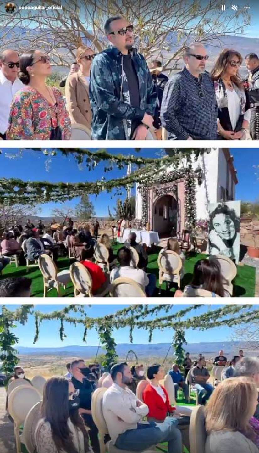 Familia Aguilar recuerda a Flor Silvestre en su primer aniversario luctuoso