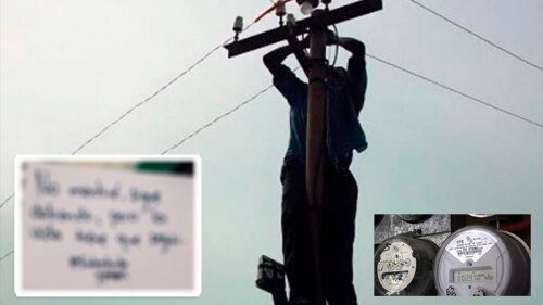 Hombre se venga de CFE.