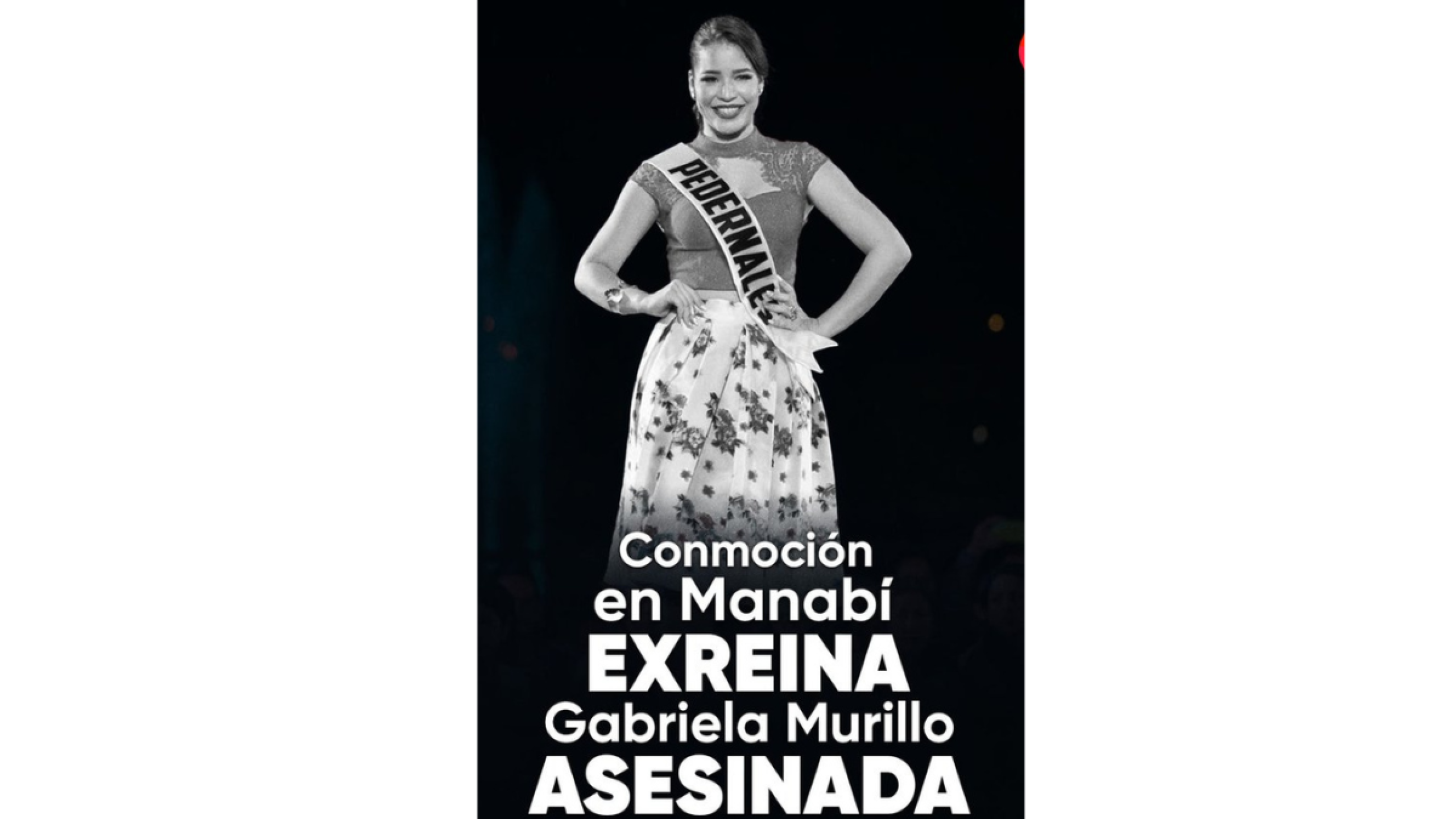 Exreina de belleza Esther Murillo muere en atentado con armas de fuego