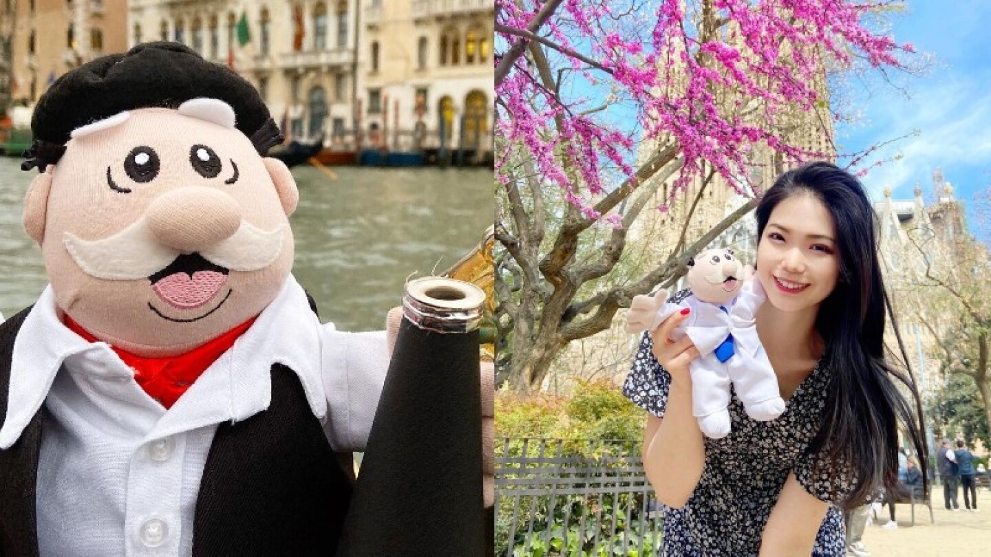 Influencer japonesa viaja por el mundo junto a peluche de Dr. Simi