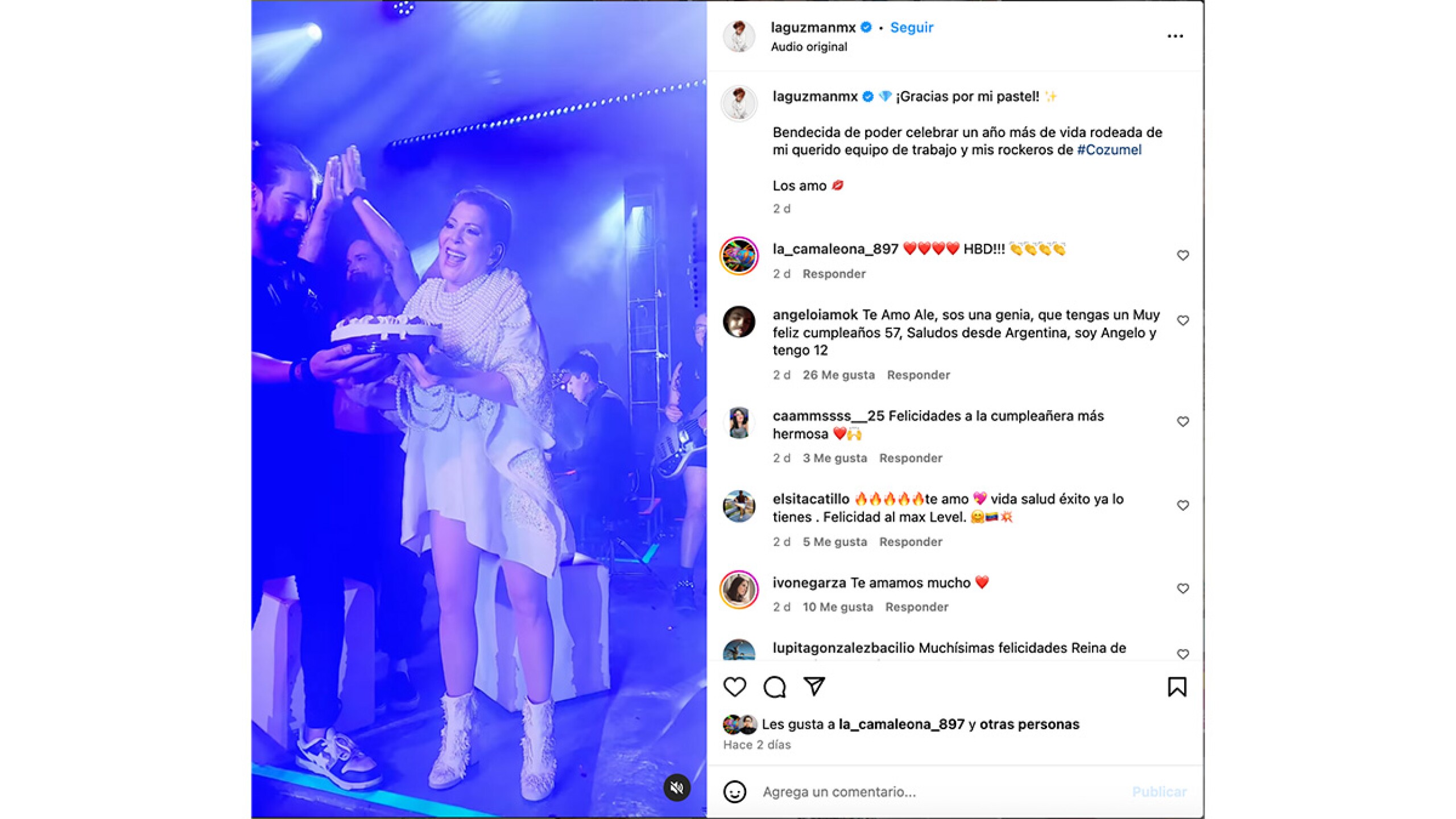 Festejo Alejandra Guzmán