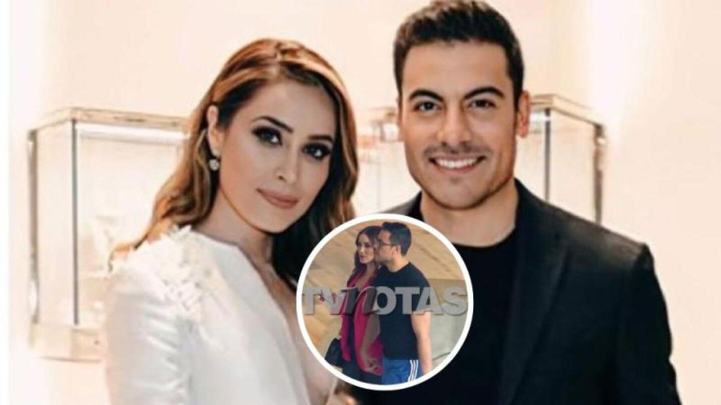Captamos a Carlos Rivera y Cynthia Rodríguez muy felices; ¡a ella ya se le nota su pancita!
