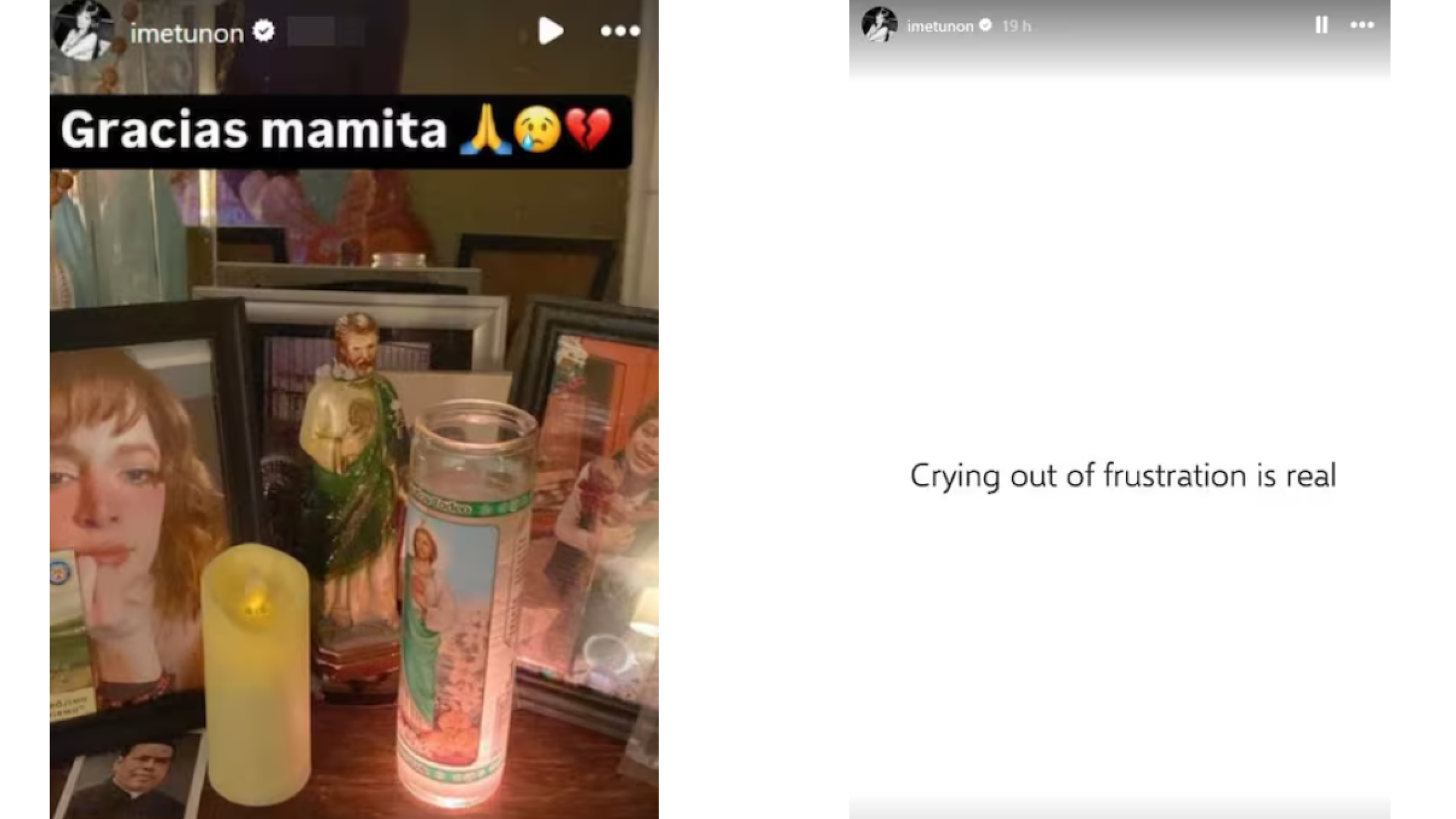 Imelda Garza encuentra consuelo en San Judas Tadeo en medio de la disputa con Maribel Guardia