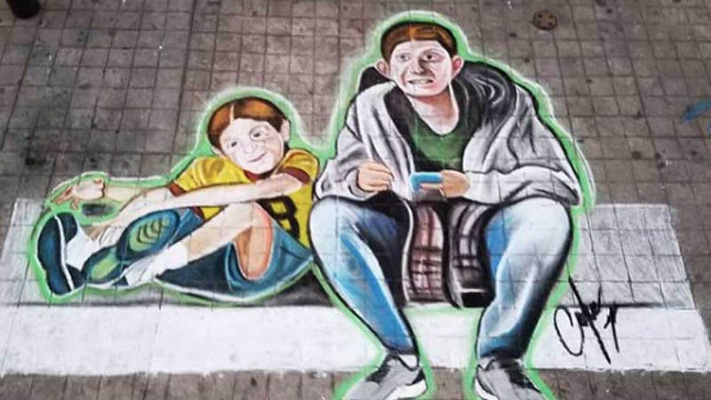 Dibujo en honor a Octavio Ocaña.