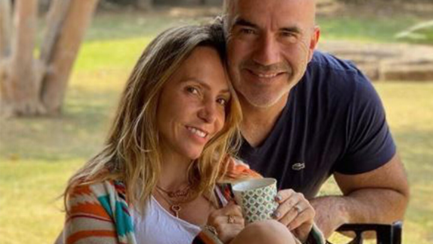 Erika Zaba y su esposo.