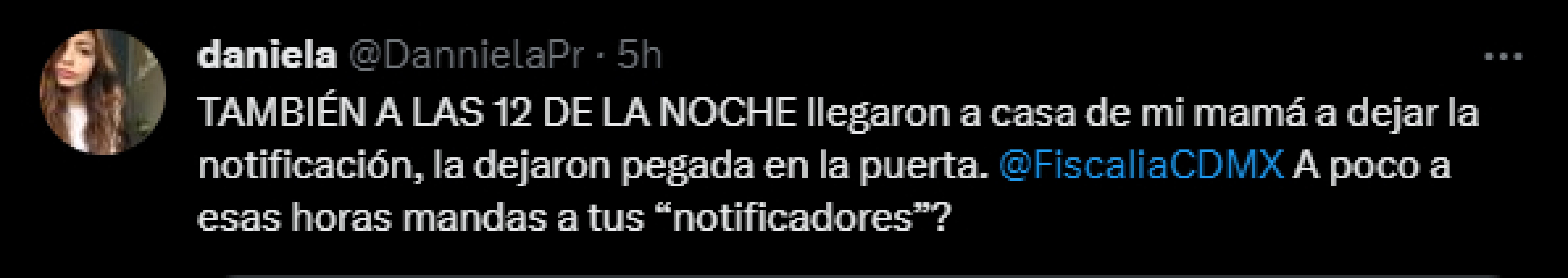 Daniela Parra afirma que buscaron notificarla a las 12 de la noche
