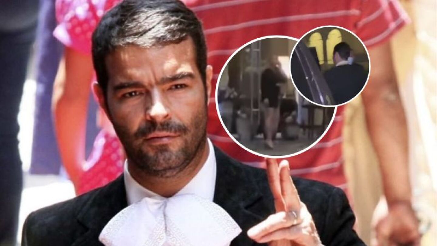 Pablo Montero olvidó a su acompañante en su intento de huir de la prensa