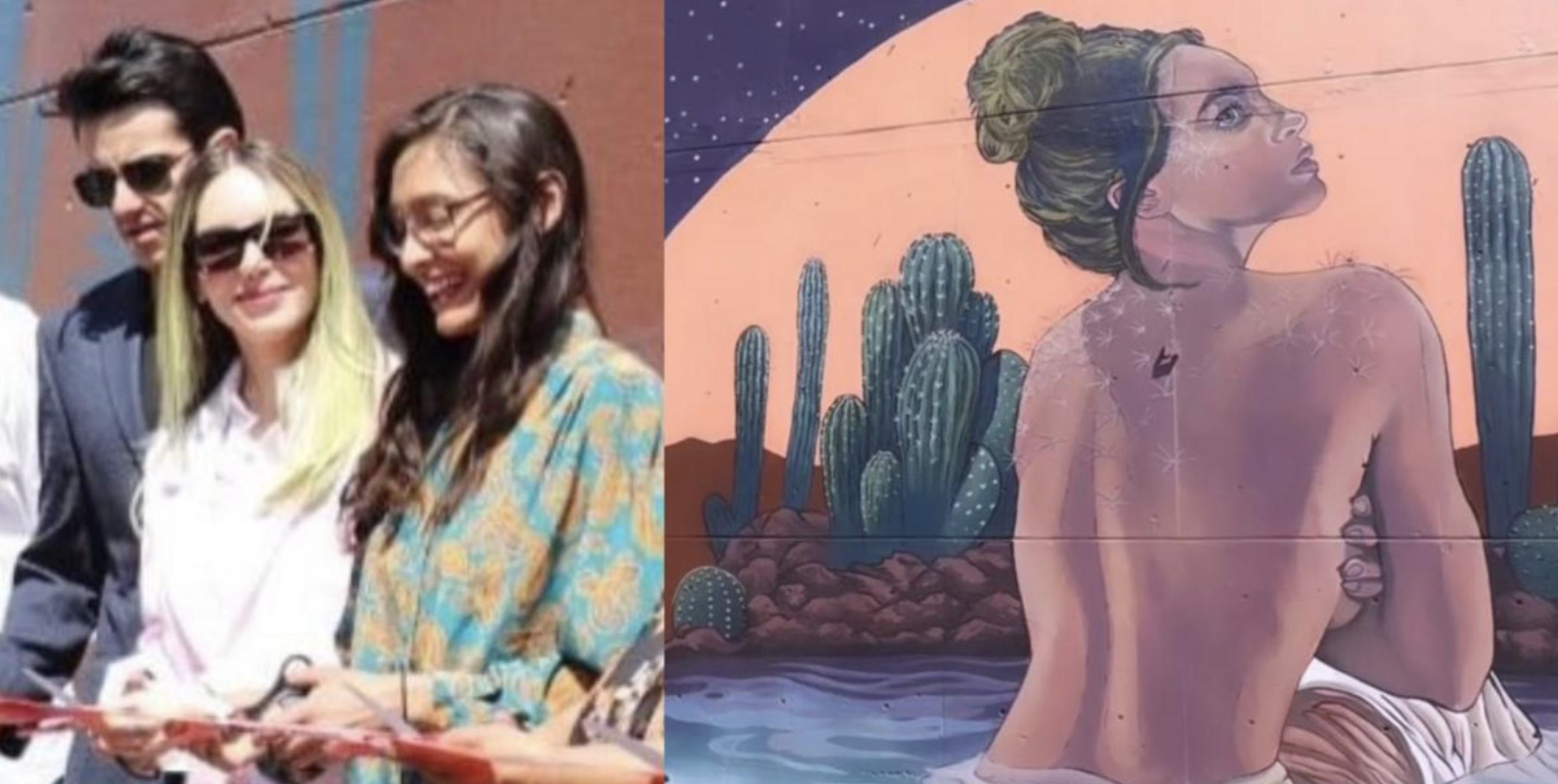 Belinda tiene un mural en la Central de Abasto