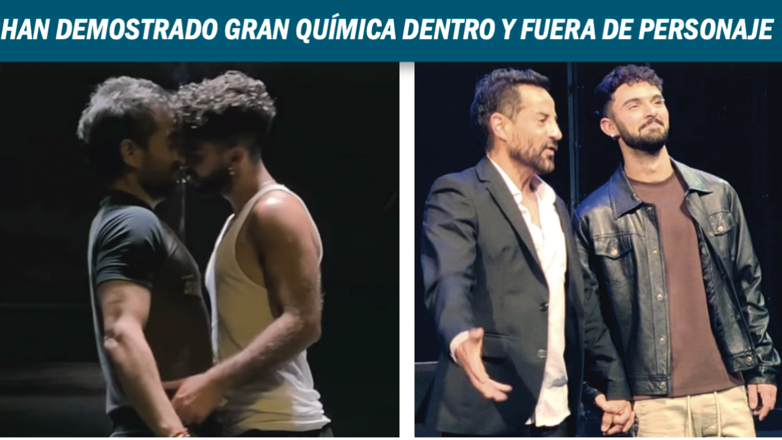 Joaquín Bondoni y Aarón Balderi tienen química en obra de teatro