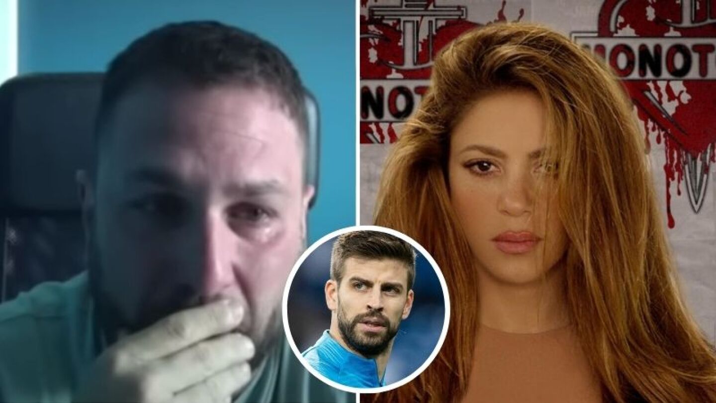 Paparazzi de Shakira, llora en vivo tras su partida y llama "racista" a la familia de Piqué