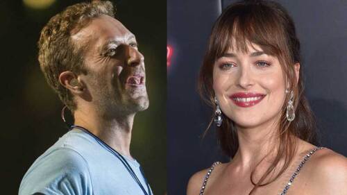 Dakota Johnson y Chris Martin hicieron una reunión para avisar que serán papás.