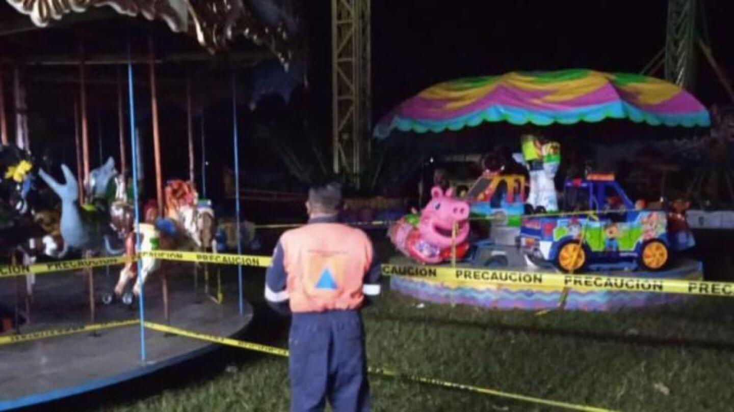 Accidente juego mecánico
