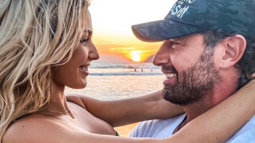 Gabriel Soto por poco se come a Irina Baeva al verla en diminuto bikini