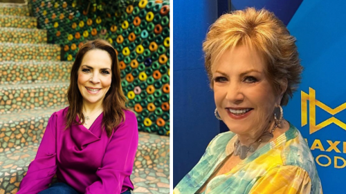 Ana María Alvarado y Maxine Woodside