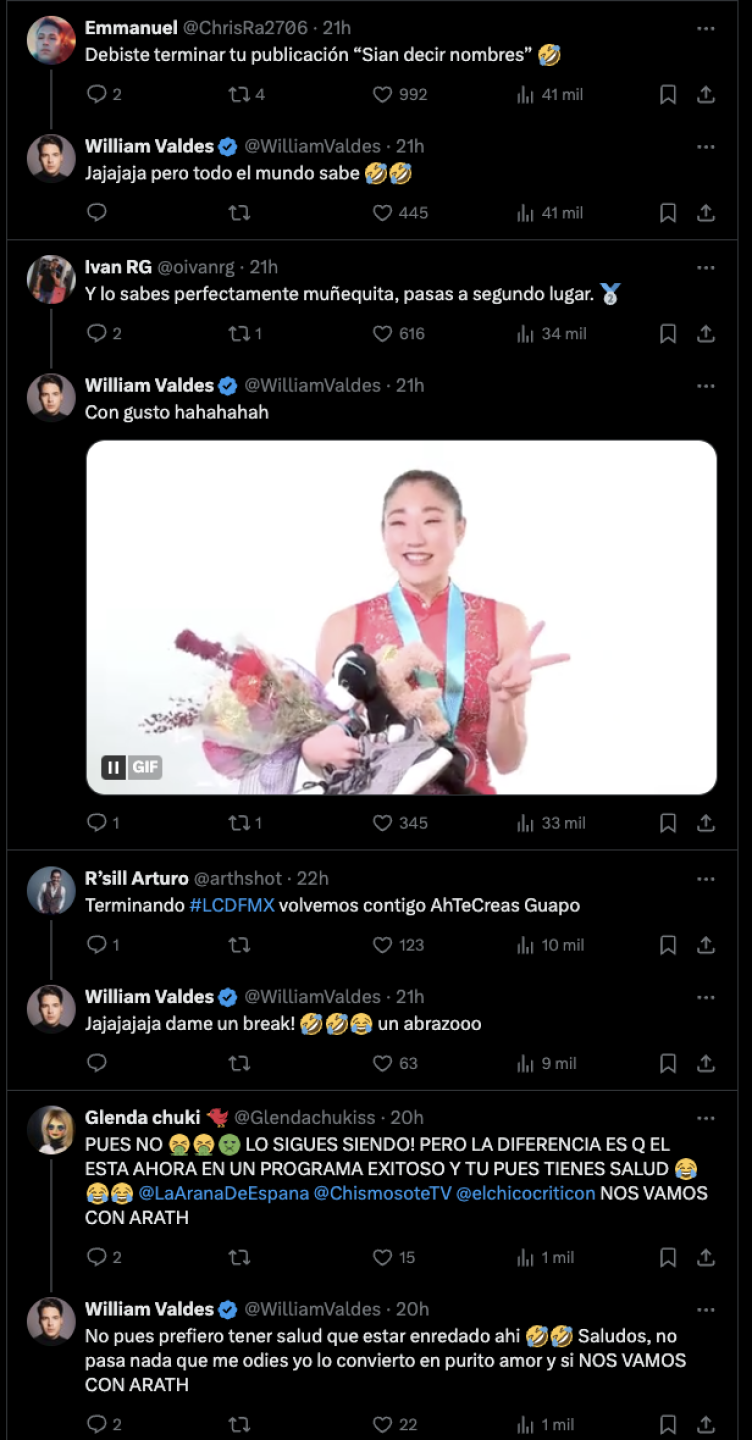 Comentario de William Valdés desata debate en redes