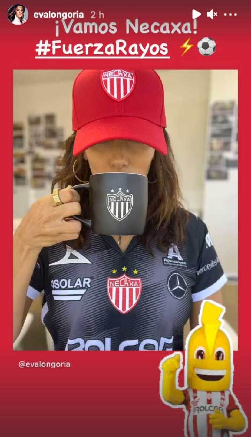 Eva Longoria apoya al Necaxa