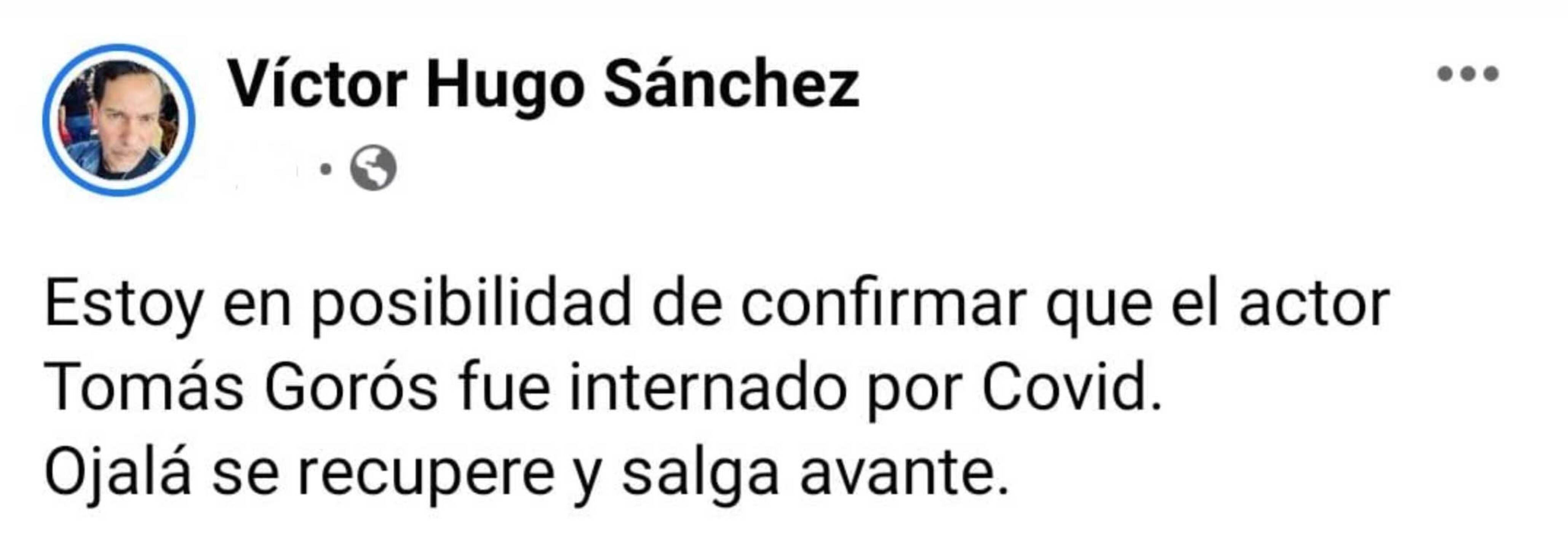 tomás goros hospitalizado por covid-19