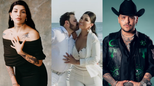 Cazzu, Christian Nodal y padres