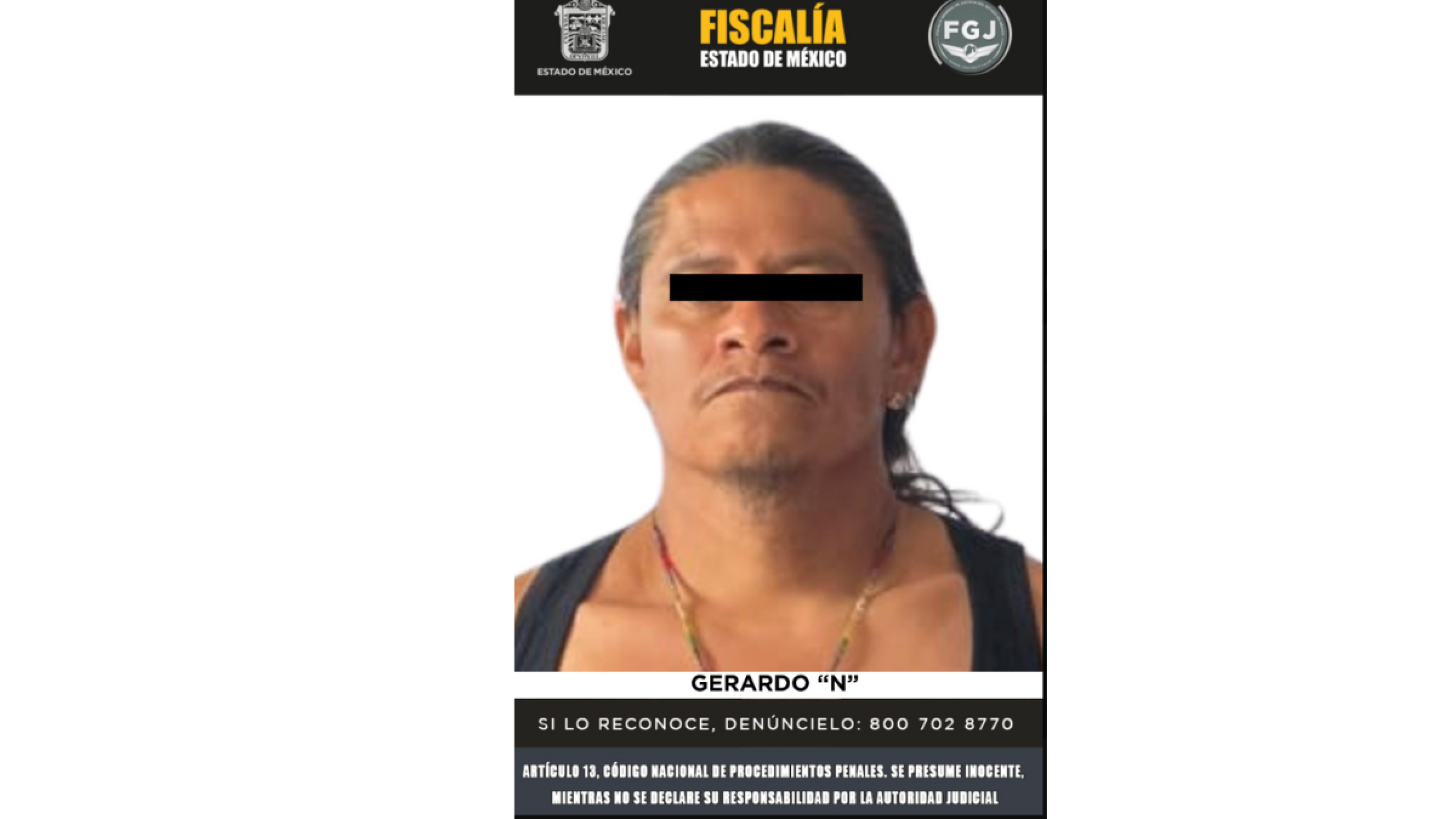 Gerardo 'N' detenido caso Octavio Ocaña