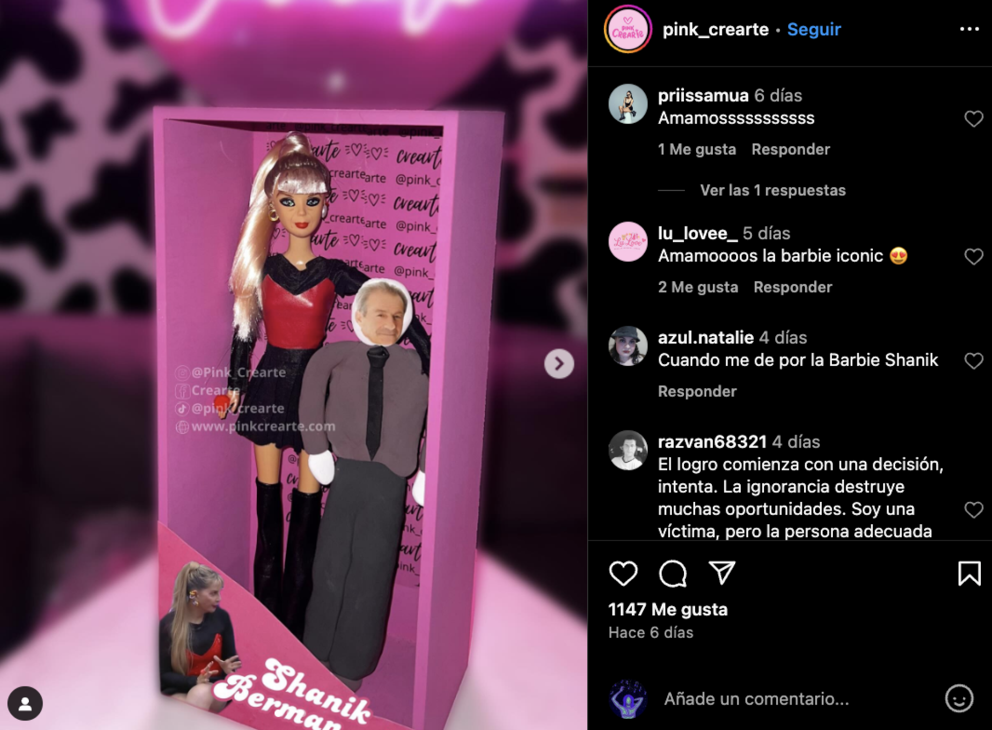 Shanik Berman tiene su propia muñeca
