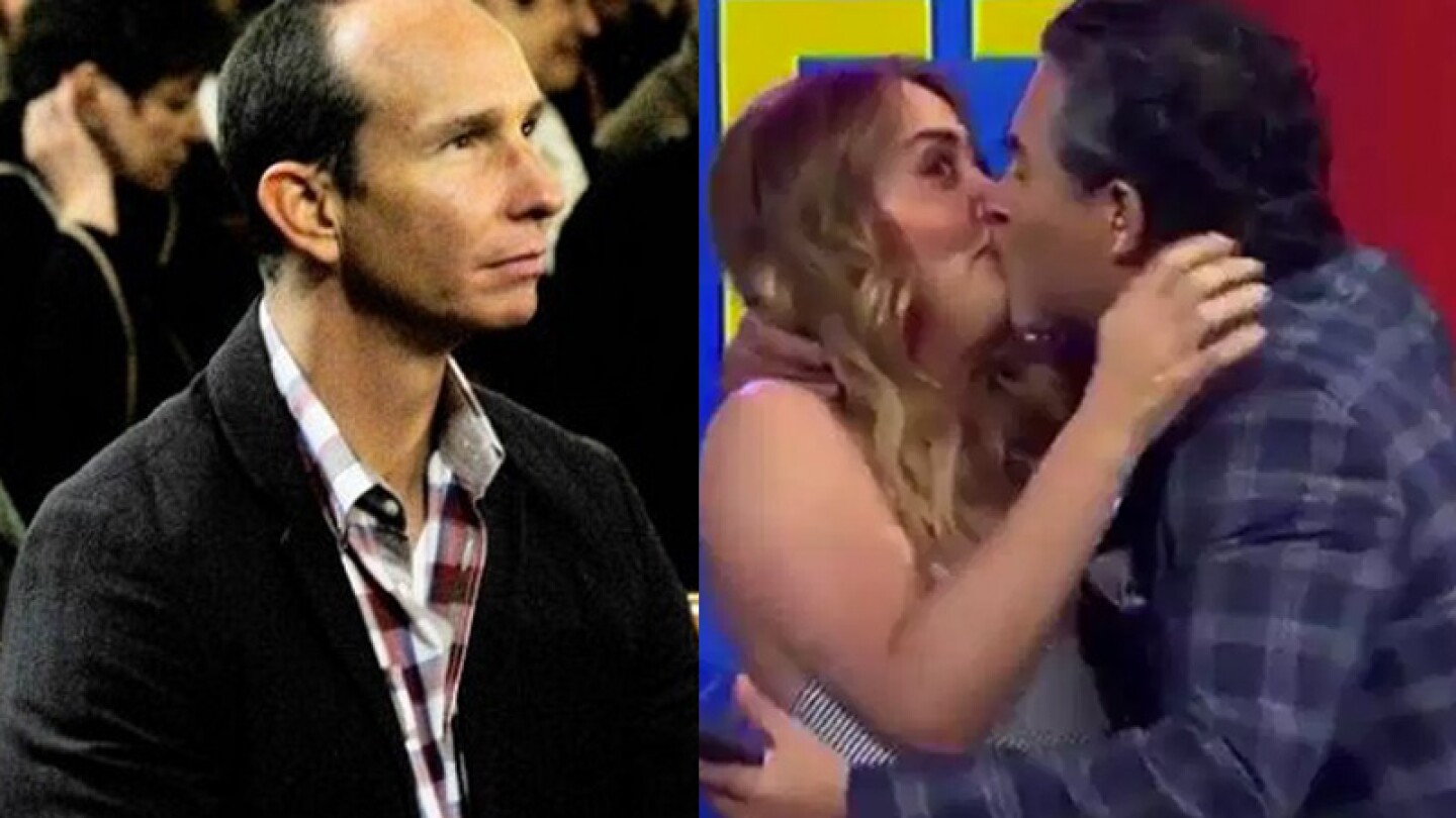 Tremendo beso entre Andrea Legarreta y Raúl Araiza