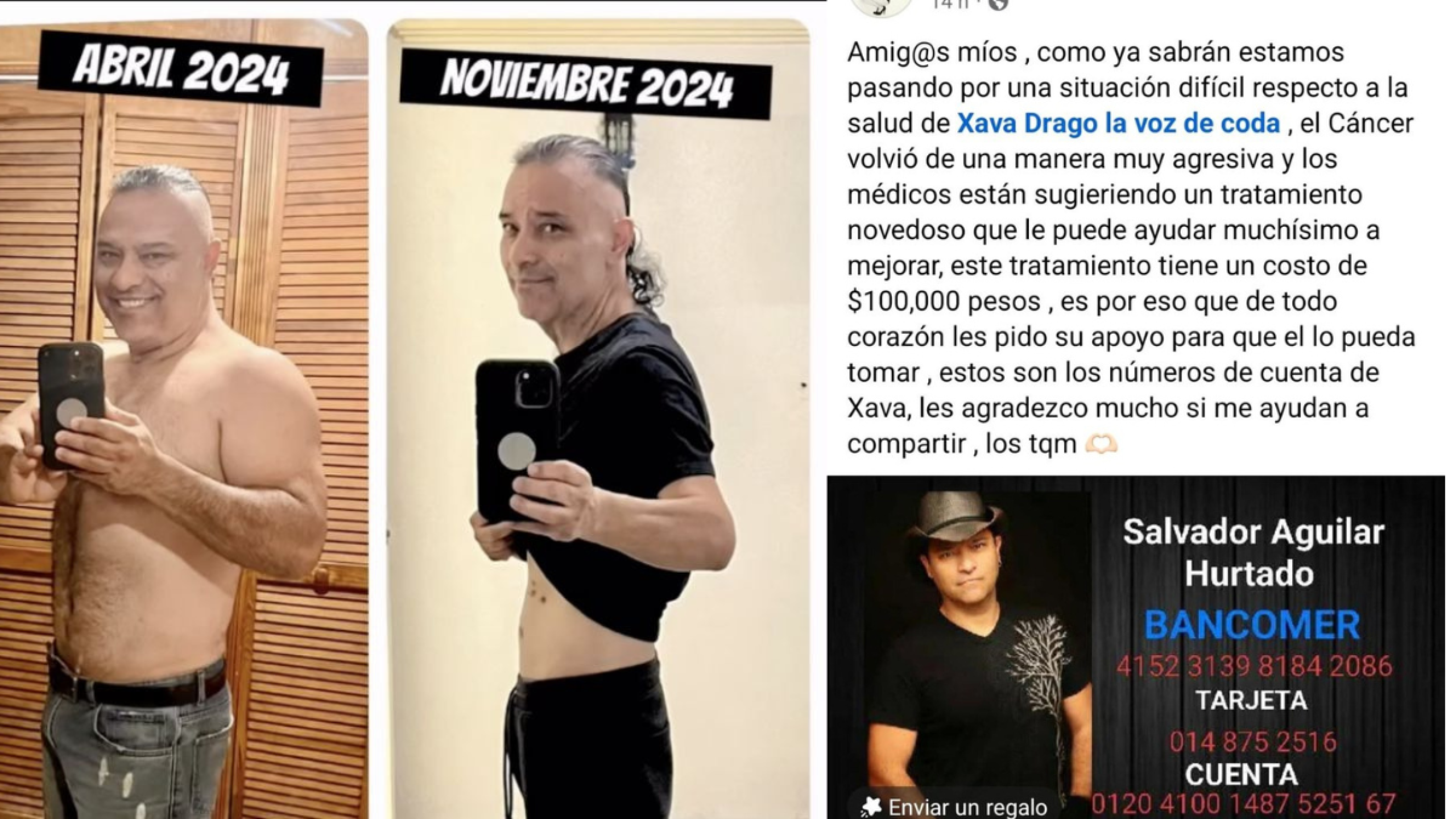 Xava Drago, vocalista de CODA, enfrenta el cáncer por segunda vez: su familia lanza urgente petición de ayuda