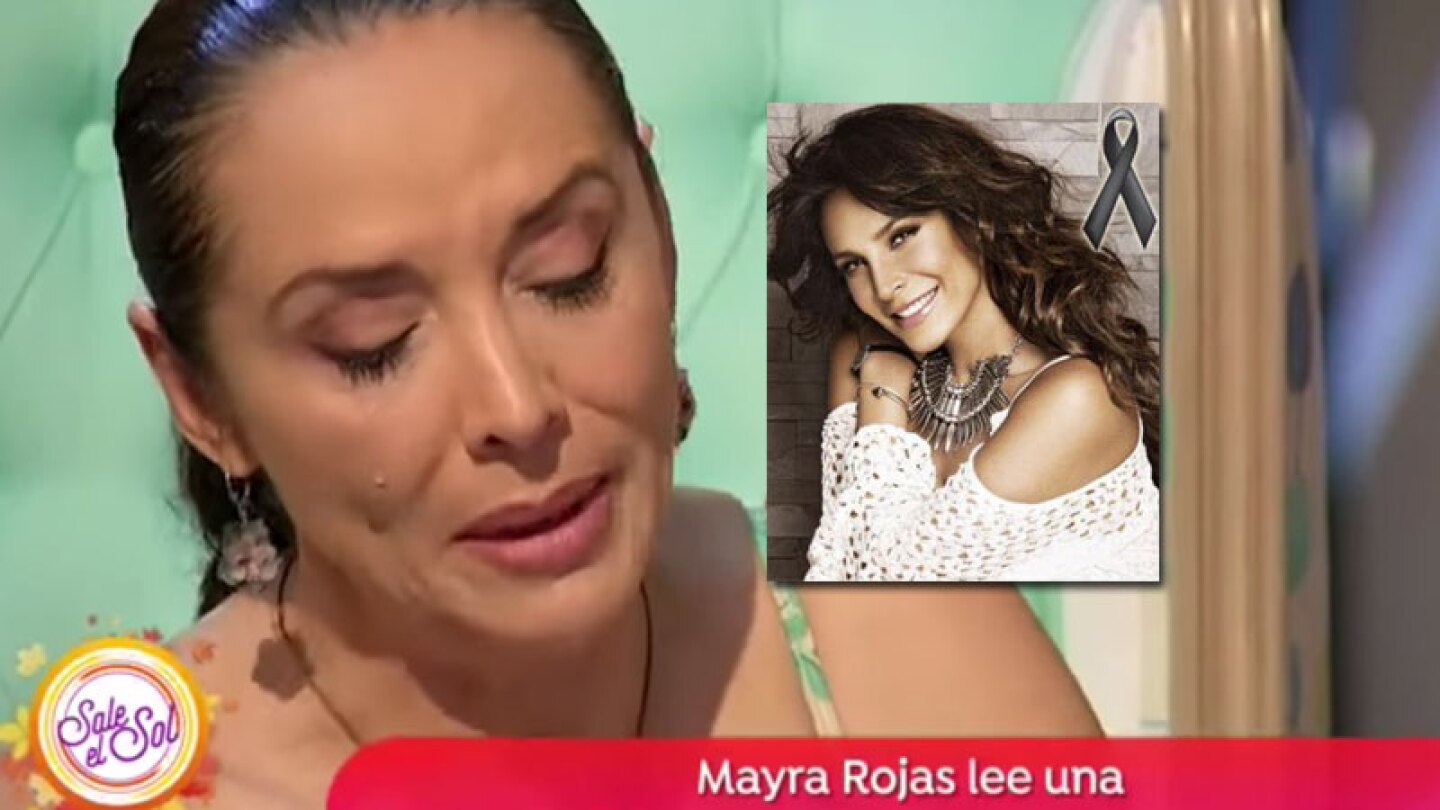 Mayra Rojas se quiebra frente a las cámaras al leer carta dedicada a Lorena Rojas