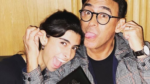 Hija de Adal Ramones lo invita a cenar con su primer sueldo