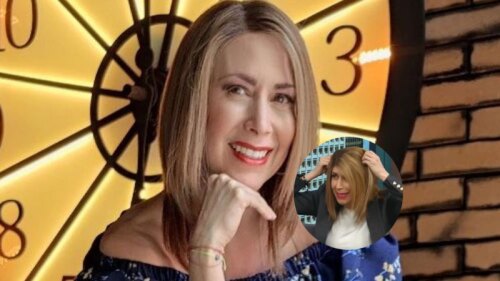 Marta Guzmán se quita la peluca en programa en vivo