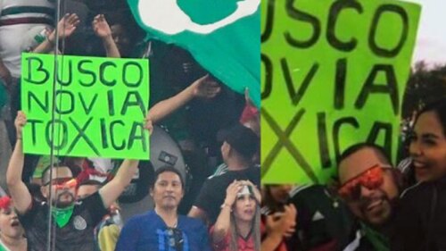 En pleno partido, sujeto se roba las miradas por esto.