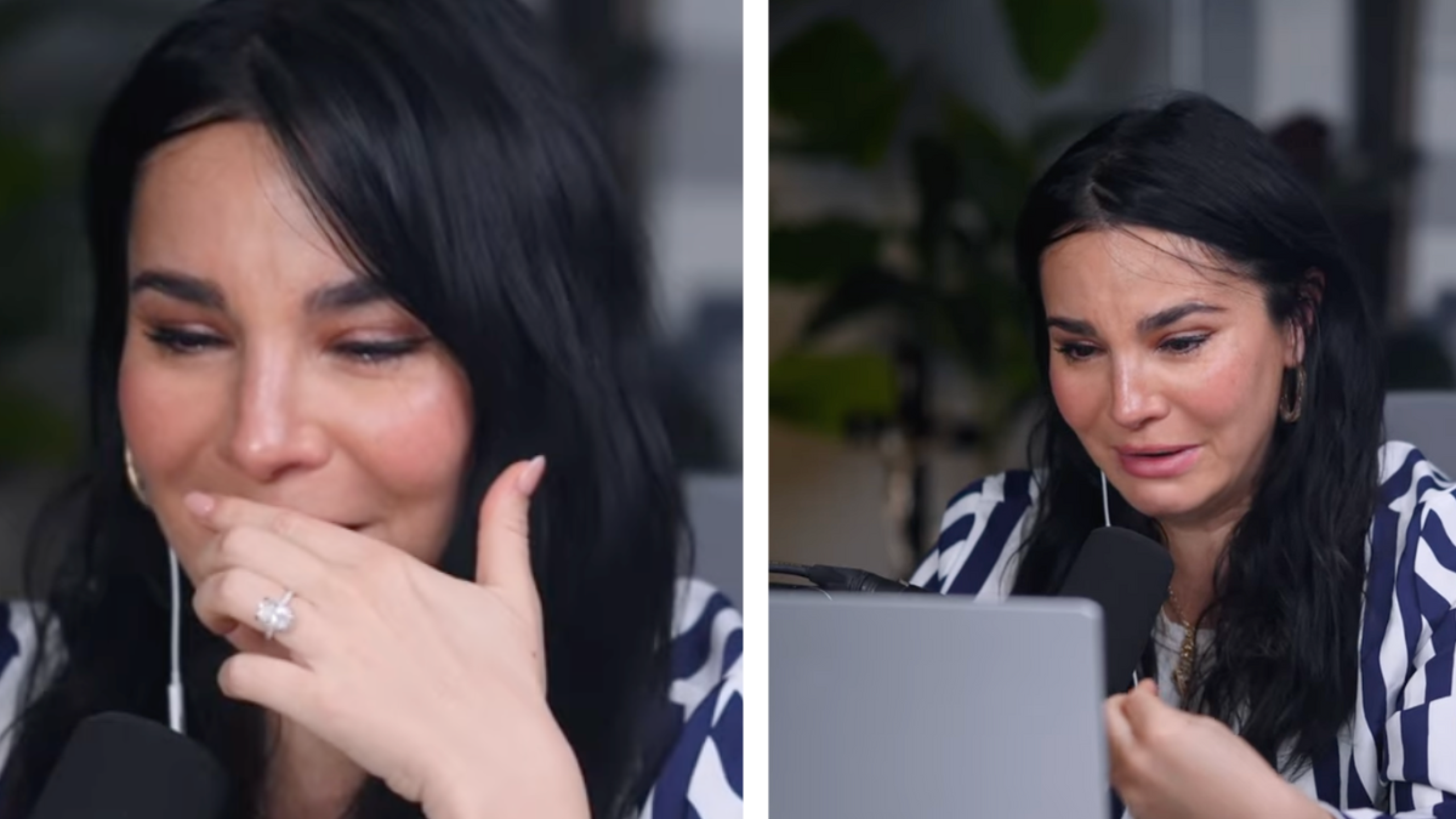 Martha Higareda llorando
