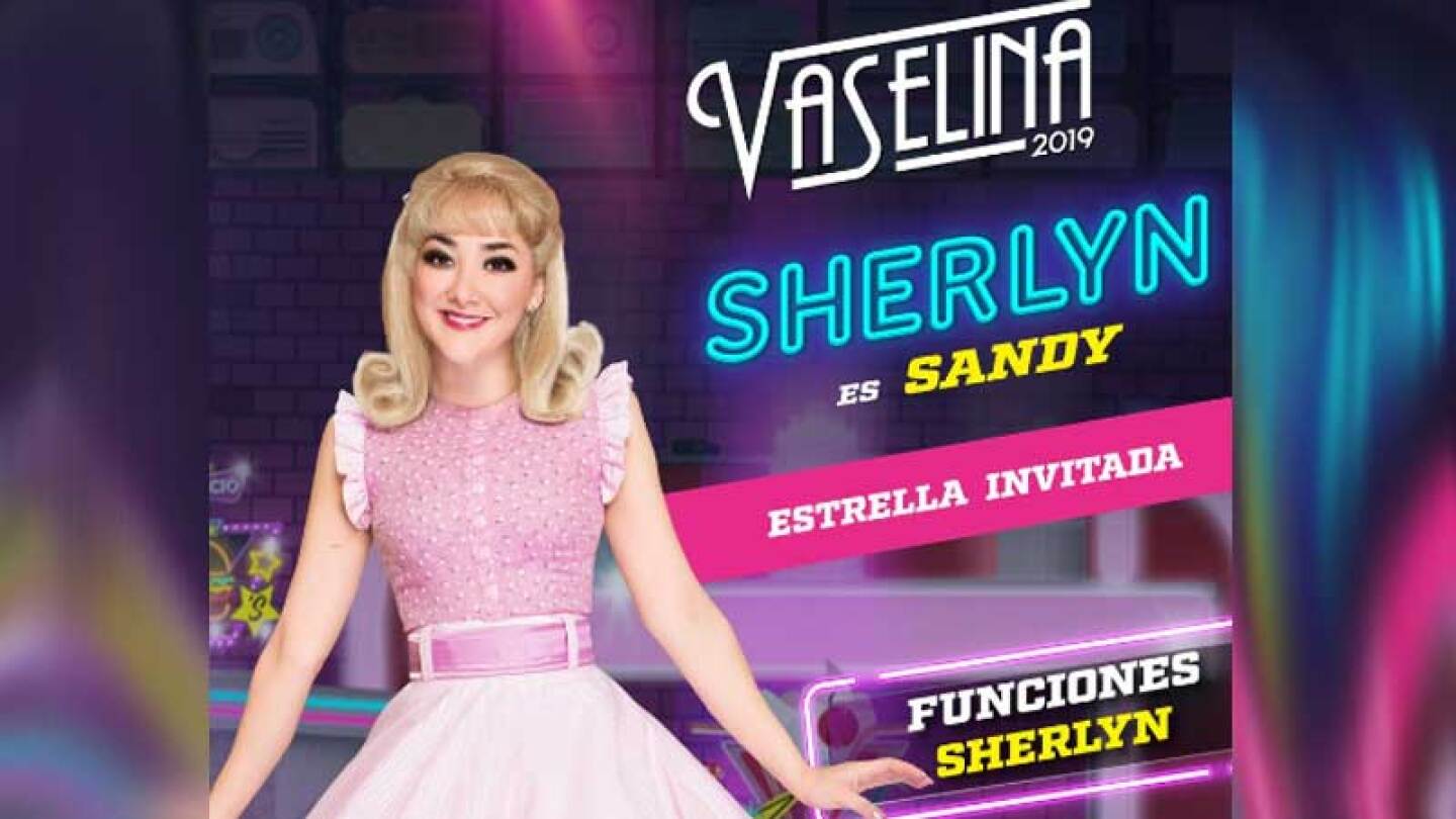 Sherlyn en el musical 'Vaselina'.