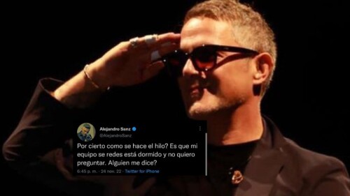 Alejandro Sanz pide ayuda a internautas para hacer un hilo en Twitter y se hace viral