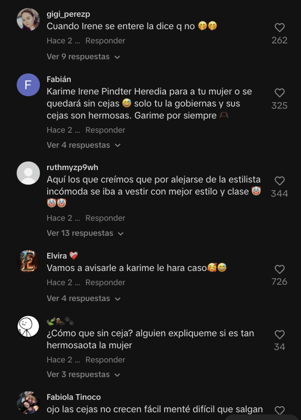 comentarios en redes sociales
