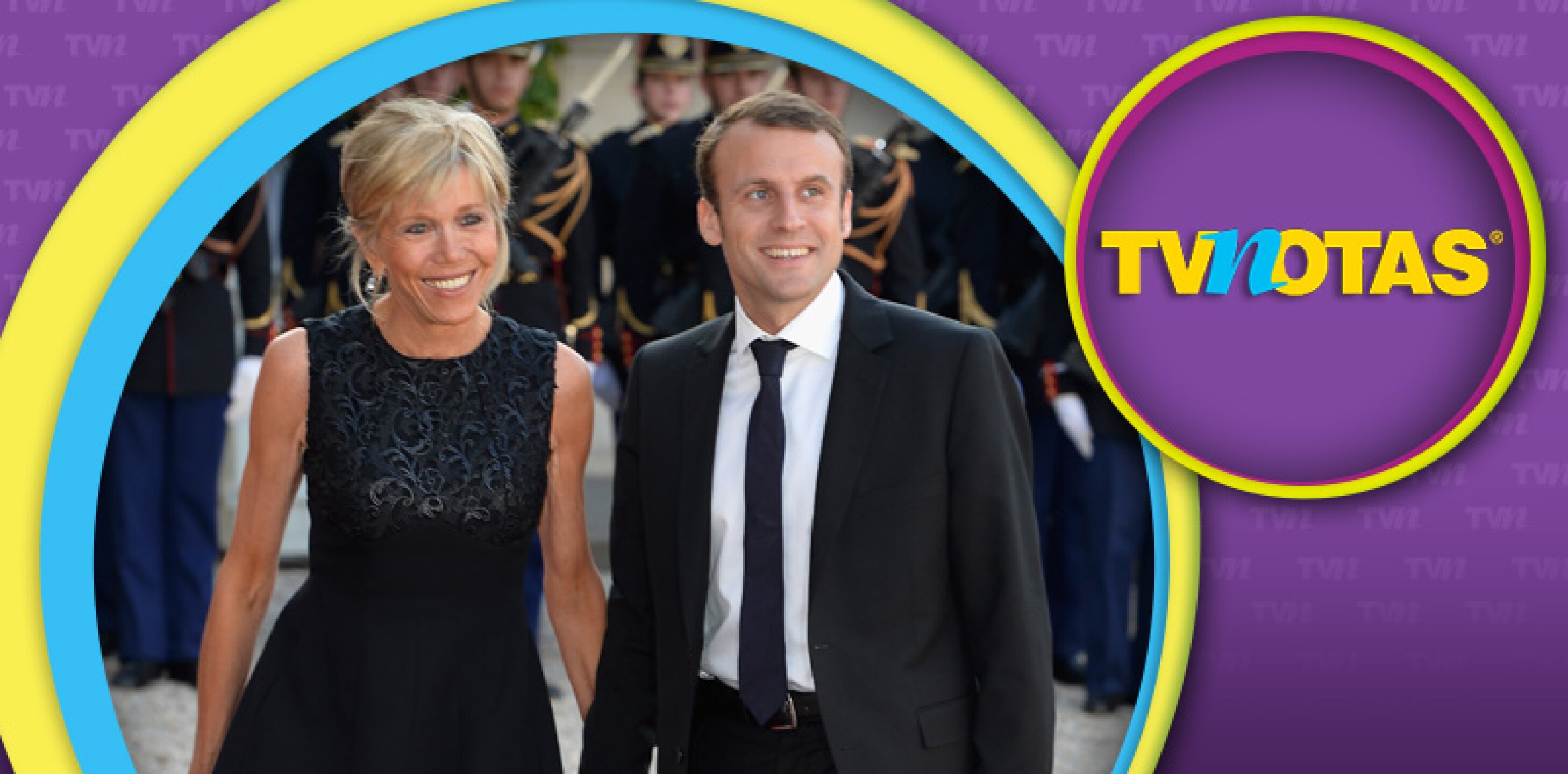 Emmanuel Macron y Briggitte Trogneux.