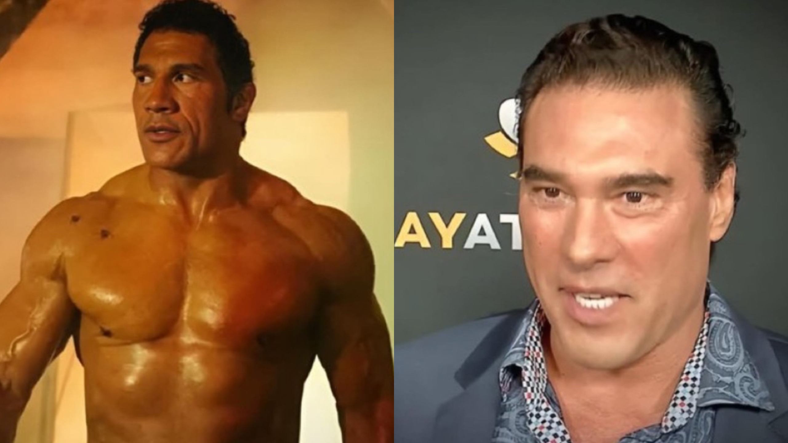 La 'Roca' y Eduardo Yáñez sorprenden por presunta similitud