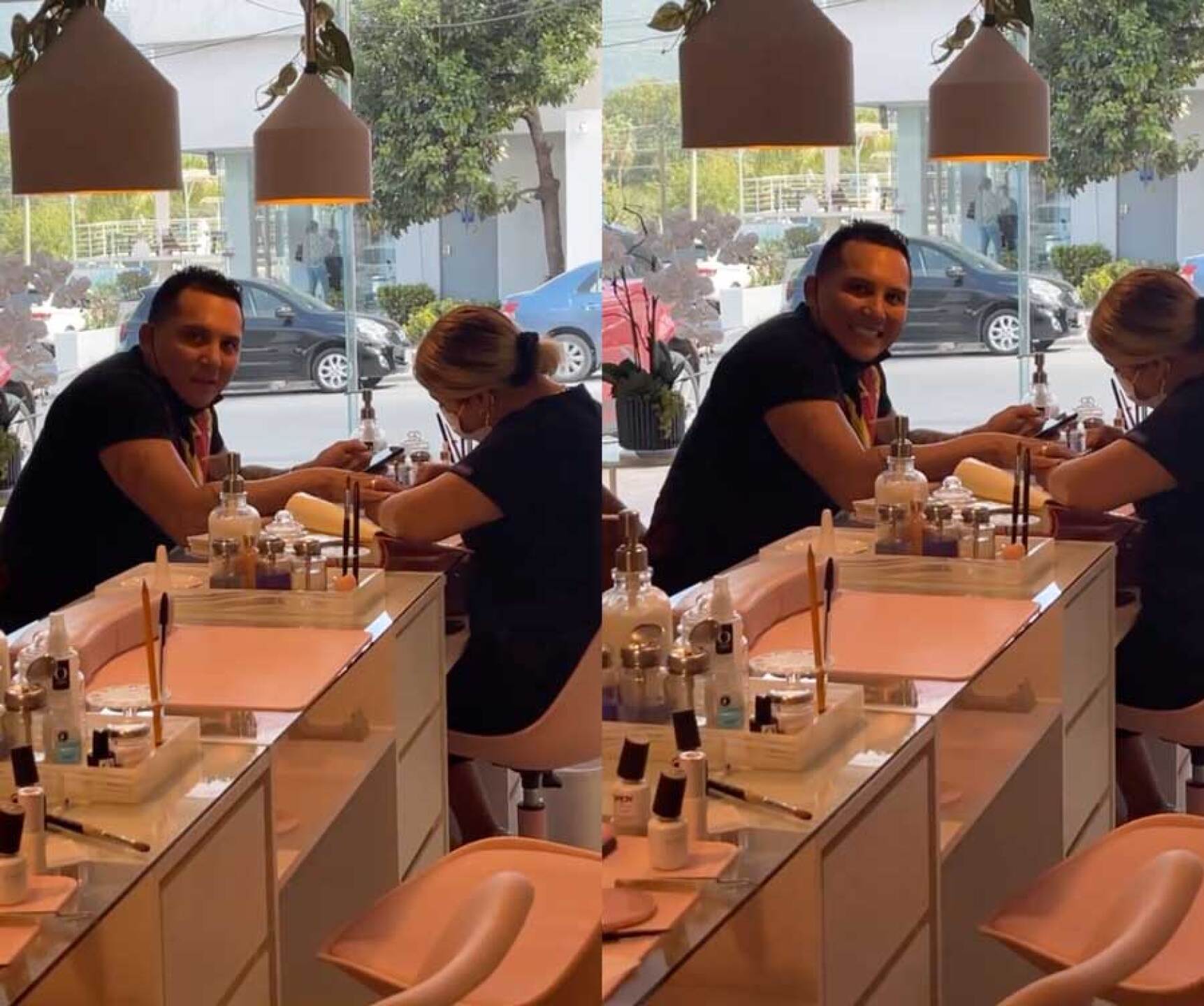 Edwin Luna presumió el resultado de su nuevo diseño de uñas