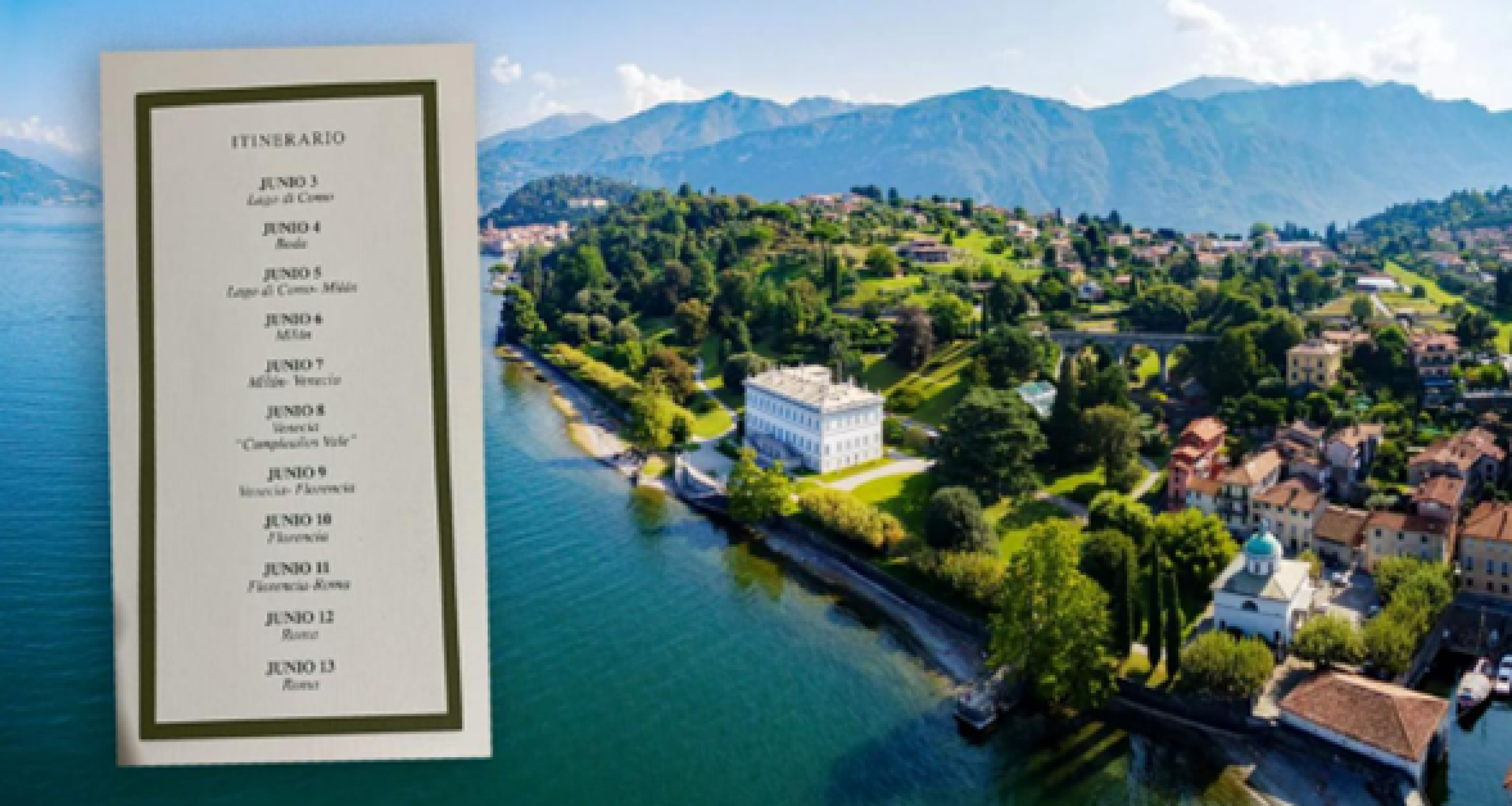 Lago di Como boda Valentina y Manuel Herrejón