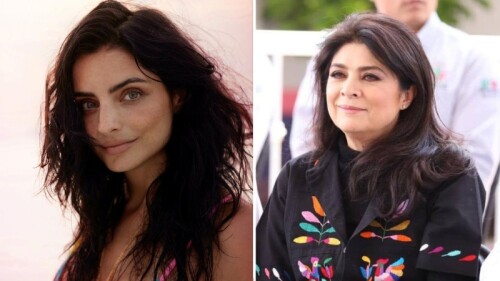 Aislinn Derbez reacciona al deseo de Victoria Ruffo de participar en De Viaje con los Derbez