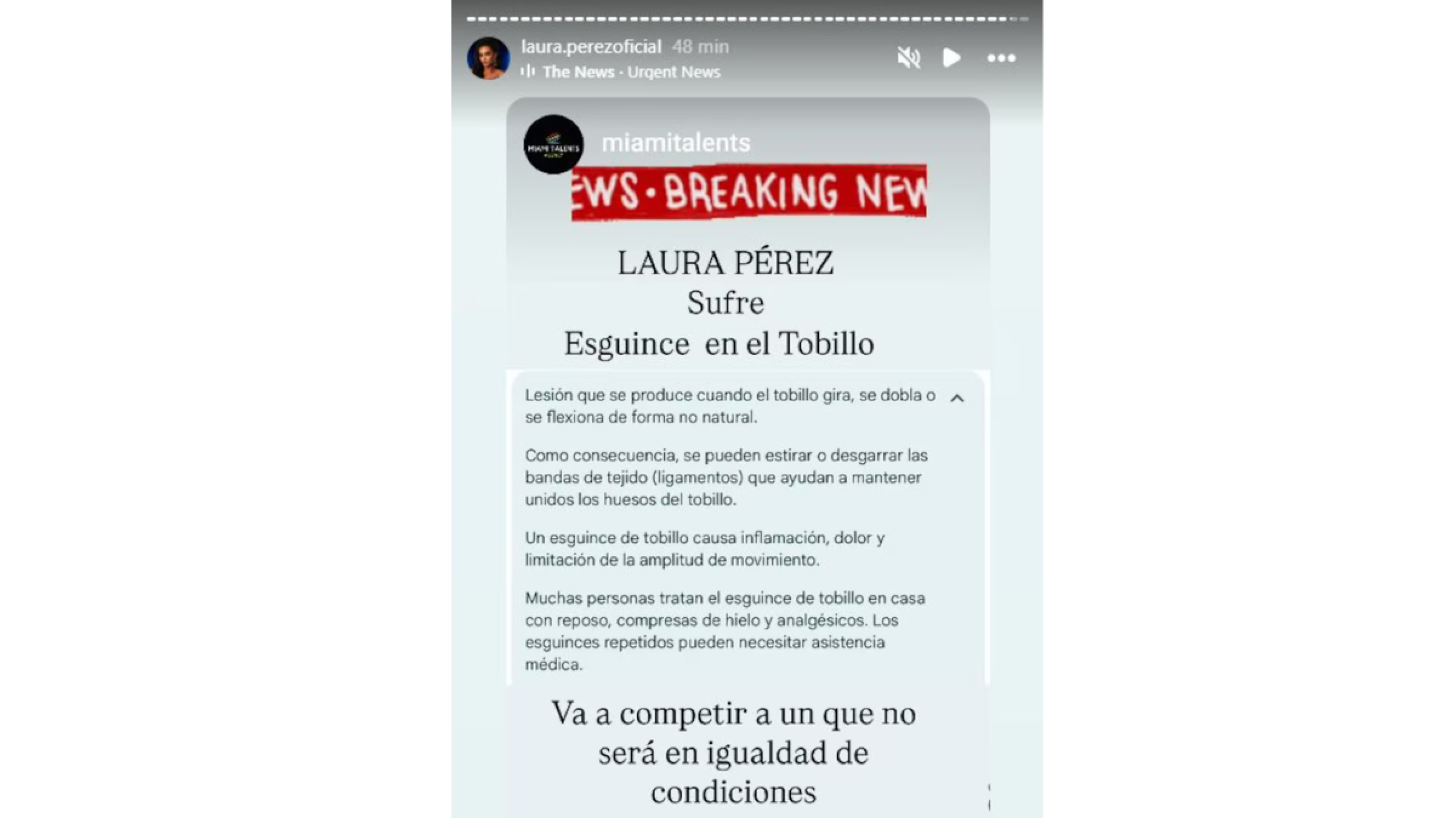 Miss Universe Latina sufre accidente en vivo y revela su estado de salud