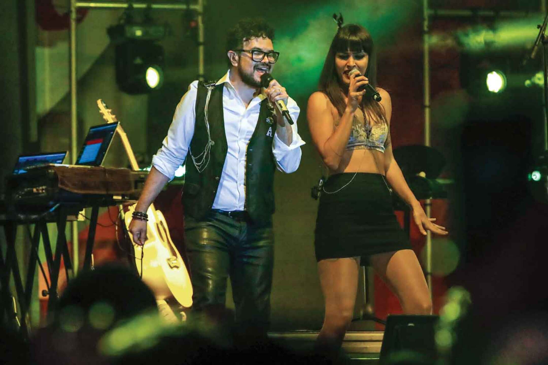 Demostró que es un roble arriba del escenario.