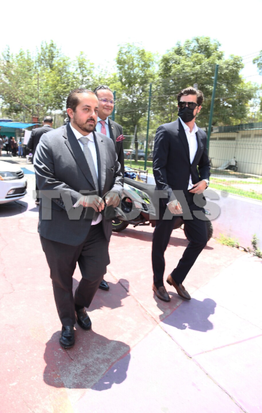 Christian Estrada  y Ferka audiencia sobre la denuncia interpuesta por la actriz