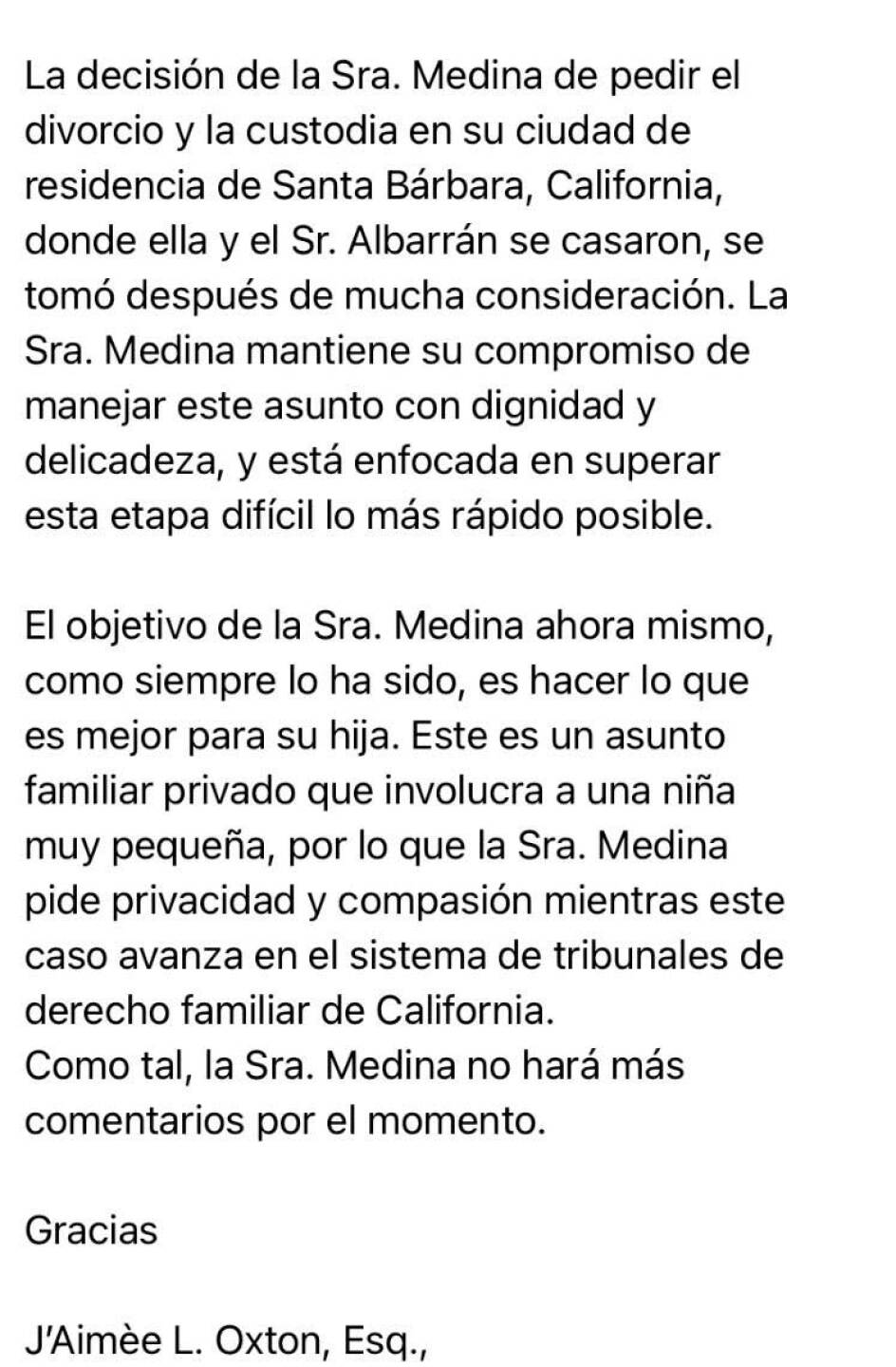 Rubén Albarrán se esta divorciado de su esposa