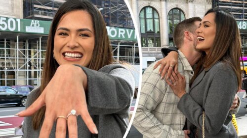 Andrea Meza propuesta de matrimonio en Nueva York