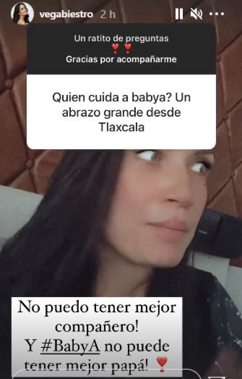 Está tranquila.