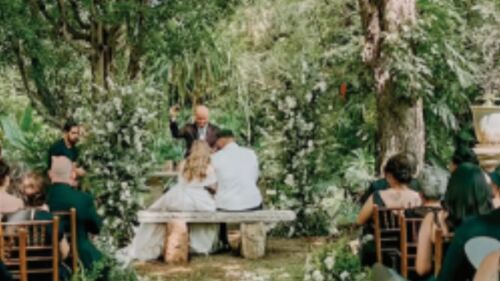 Boda de día en jardín