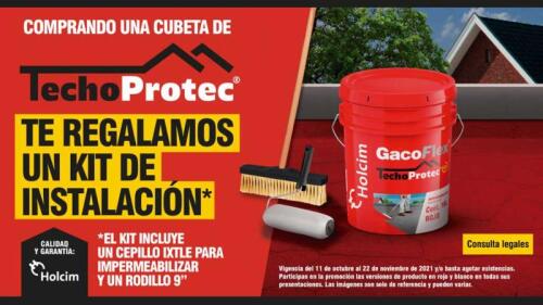 impermeabilizante TechoProtec de Holcim GacoFlex